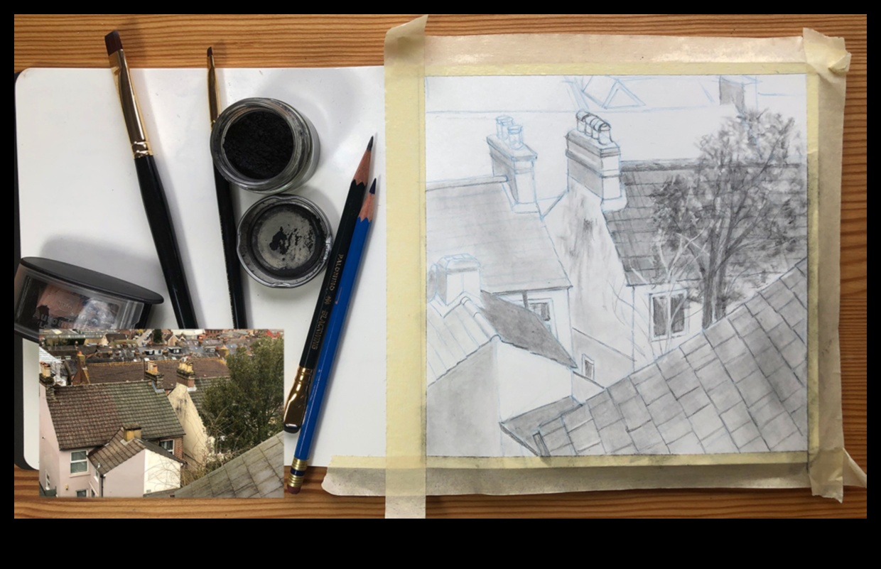 Stāstu skicēšana: stāstījuma ilustrācijas ar pildspalvu un tinti