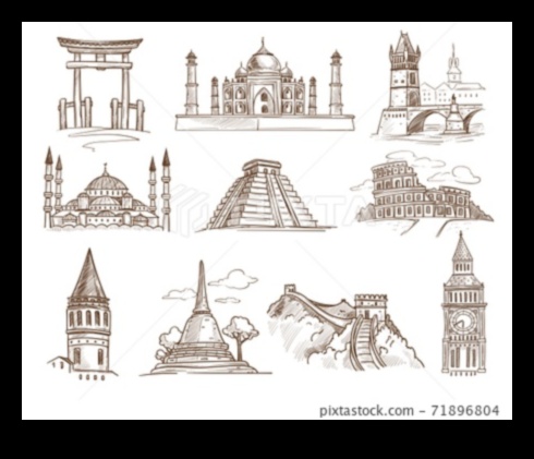 Arhitektūras brīnumi: ikonisku ēku ilustrēšana