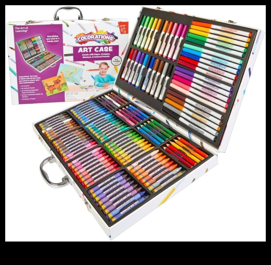 Krāsainie zīmuļi Radošs līdzeklis 4 Zīmuļu spektrs: krāsainu un dinamisku zīmējumu veidošana