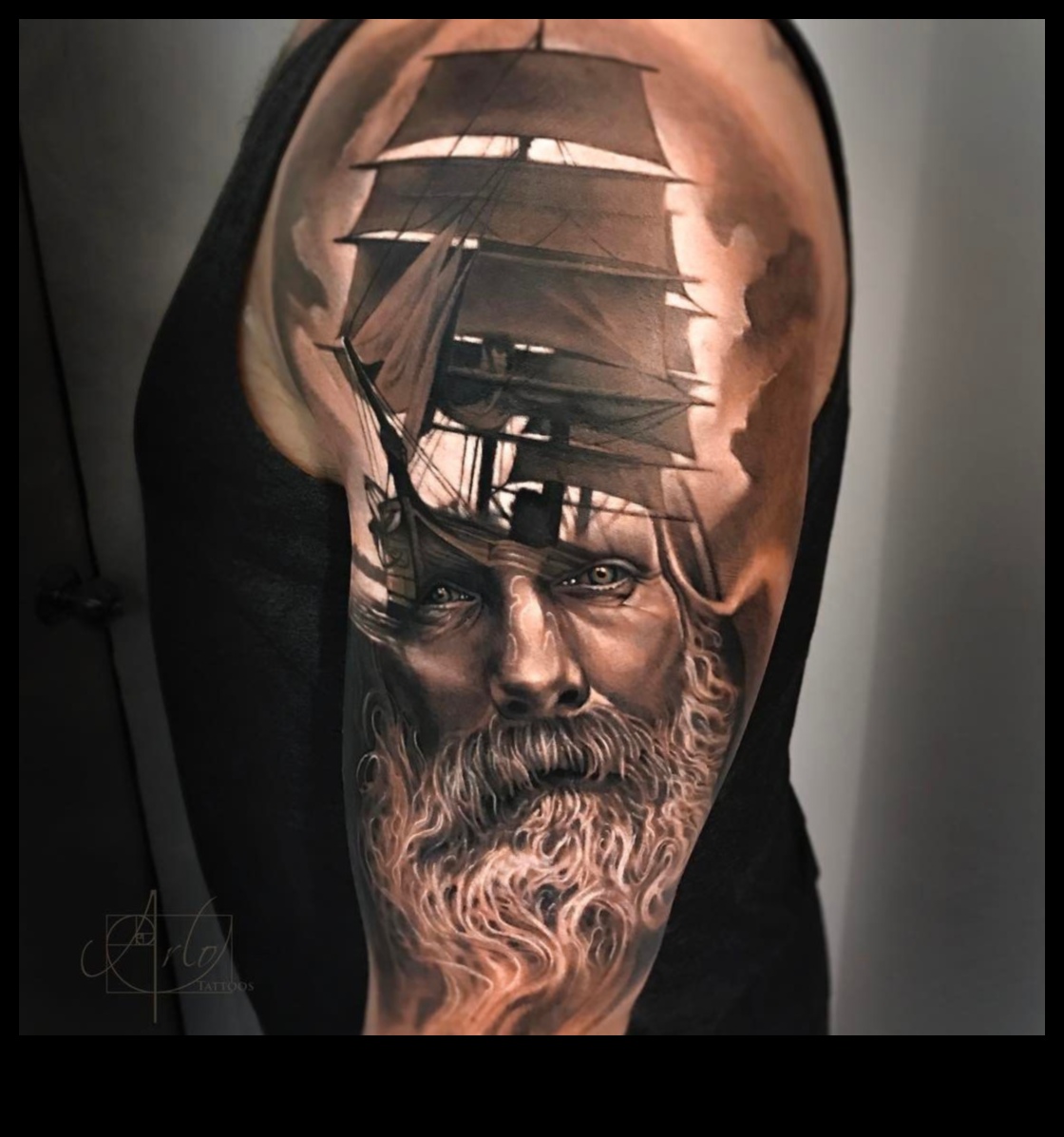 Jūrnieka izvēle Tradicionālo tetovējumu jūras šarms 2 Jūrnieka izvēle: jūras šarms tradicionālajos tetovējumos