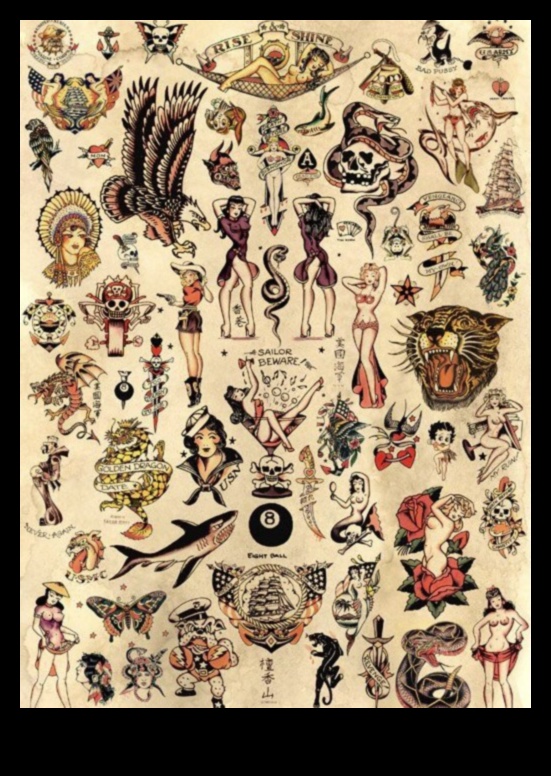 Jūrnieka izvēle Tradicionālo tetovējumu jūras šarms 5 Jūrnieka izvēle: jūras šarms tradicionālajos tetovējumos