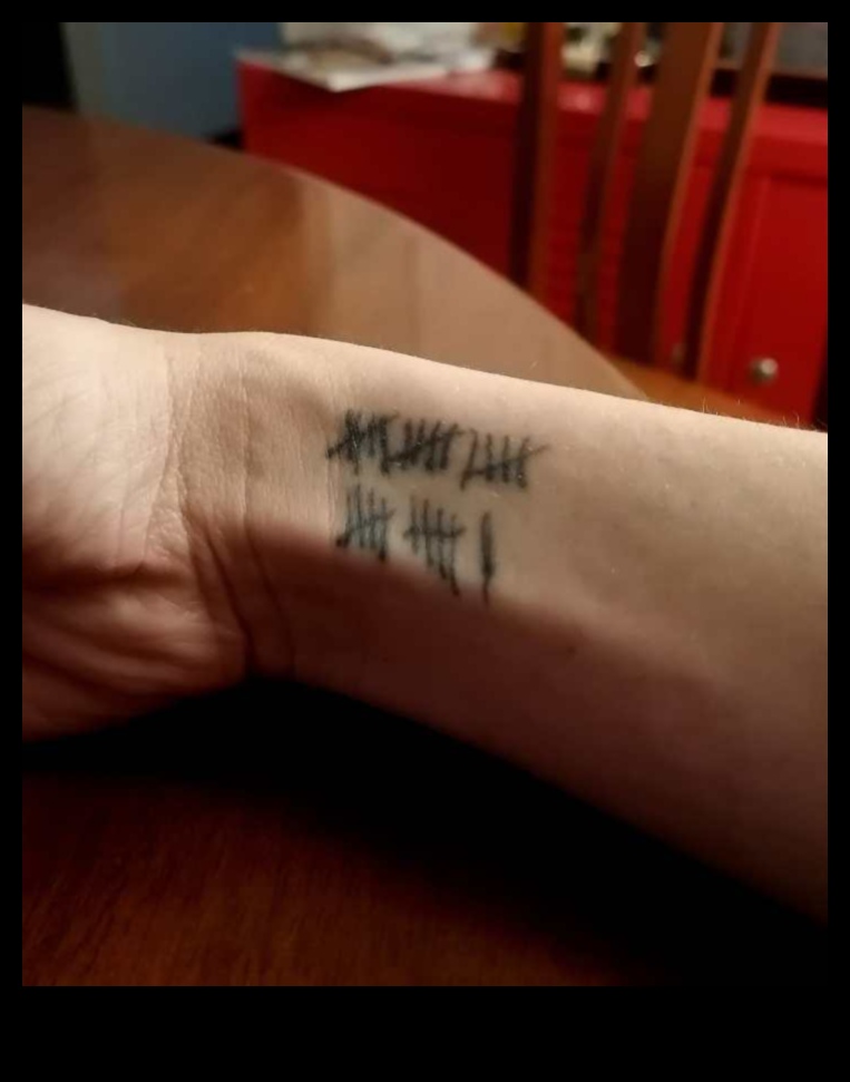 Nozīmīgas zīmes Cilvēciskās pieredzes hronikas, tetovētas ar tinti 3 Nozīmīgas zīmes: hronikas, kas veidotas ar simbolisku tinti