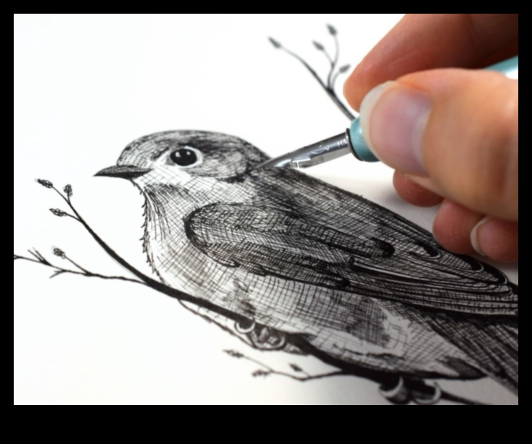 Hatch pildspalvas un tinte Radoša kombinācija 2 Izšķilšanās māksla: tekstūras un dziļuma veidošana pildspalvā un tintē