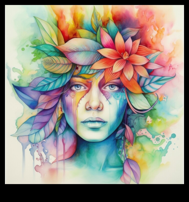 Akvareļu un tintes saplūšana: dinamisku kombināciju izpēte