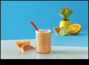Citrusaugļu simfonija: nevainojams līdzsvars starp spilgtām un saldajām smūtijiem
