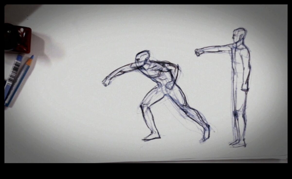 Kustību māksla: dinamikas paušana figūru zīmējumos