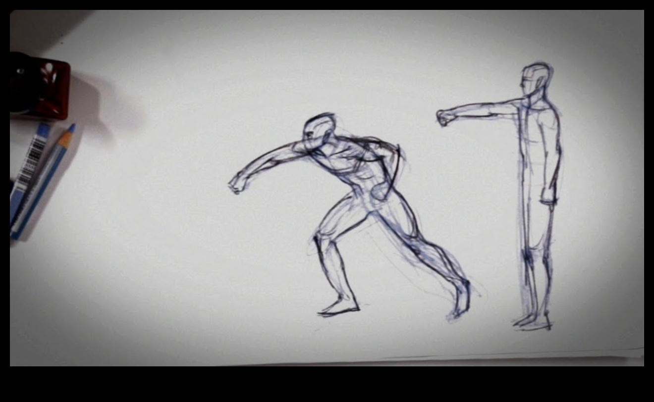 Kustību māksla, kas pauž dinamiku figūru zīmējumos 1 Kustību māksla: dinamikas paušana figūru zīmējumos