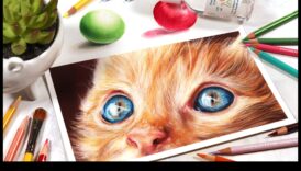 Drosmīgi un skaisti: iespaidīgi krāsaini zīmuļu zīmējumi