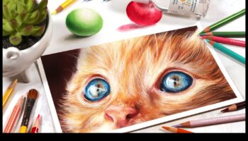 Drosmīgi un skaisti: iespaidīgi krāsaini zīmuļu zīmējumi