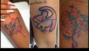 Stila spožums: akvareļu tetovējumi unikālam izskatam